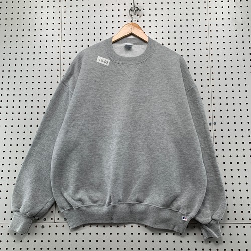 Vintage Russell Athletic Sweatshirt Mens XL Gray 90s Blank V Stitch Fleece