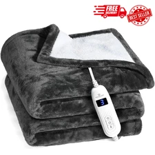 Medical king Heated Blanket Machine Washable Extremely Soft & Comfortable Ele...