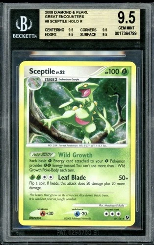 Sceptile 8/106 Great Encounters Holo Graded BGS 9.5 POP 1