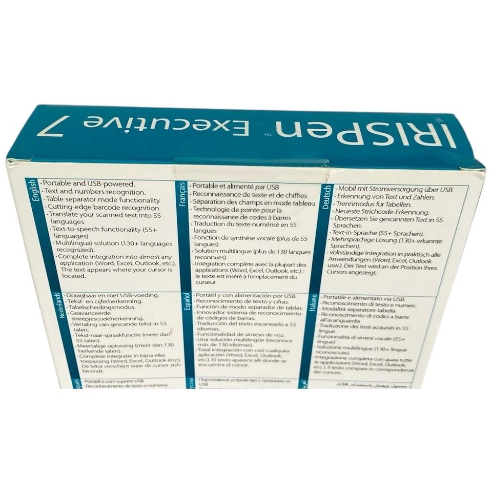 IRIS Digital Pen Scanner executive 7 USB Portable A4 Scanning 24 Bit Color  - Image 3 of 4