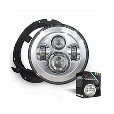 Eagle Lights 7" LED Headlight and Installation Ring for Kawasaki Voyager and ...