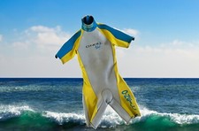 Vintage O  Neill Wetsuit Adult Medium Back Zip Short Surf Surfing Mens