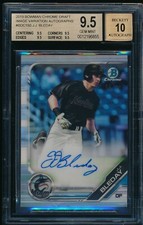 BGS 9.5/10 JJ BLEDAY AUTO 2019 Bowman Chrome VARIATION REFRACTOR /99 RC GEM MINT
