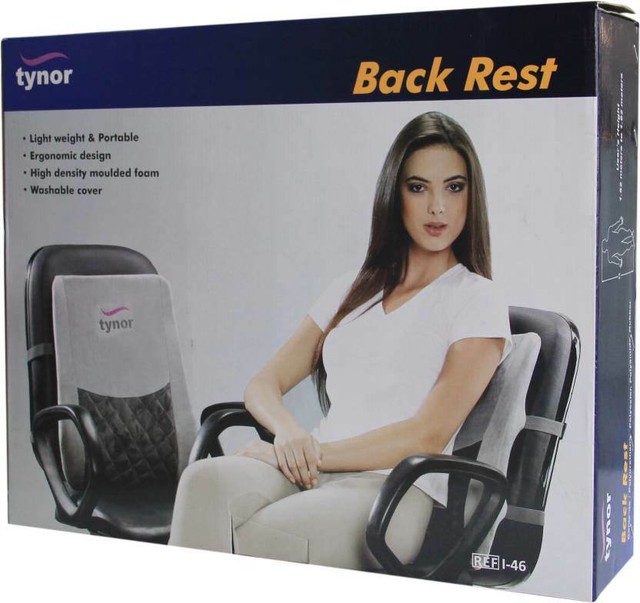 Tynor Orthopaedic Lumbar Support Back Pillow Office Chair and Car Seat