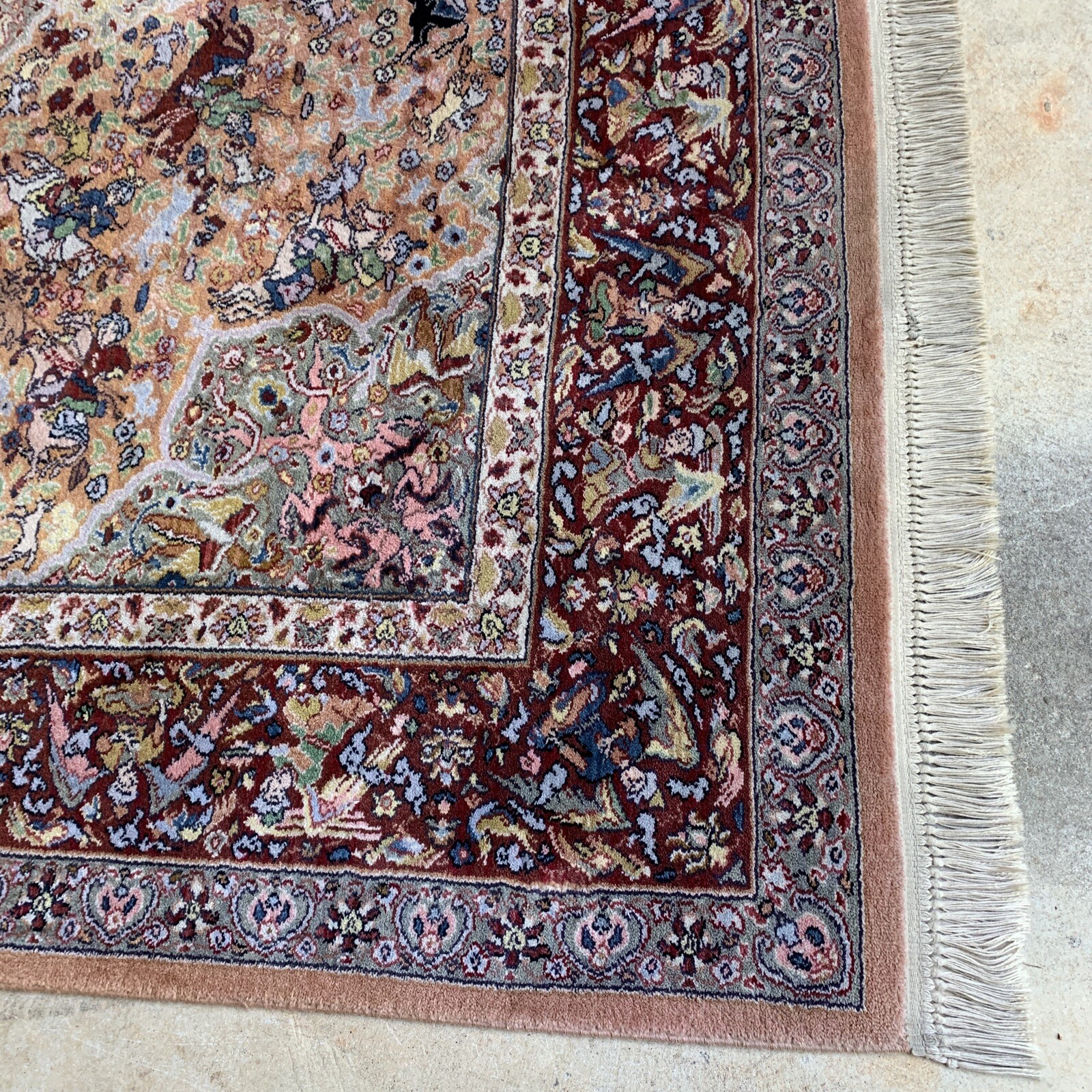 KARASTAN 8’ 8” x 12’ 723 Persian Hunting Rug WOOL AREA RUG Made In USA eBay