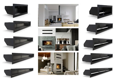 SCHORNSTEINE AB Kamin Luftleiste Lüftungsgitter Blendleiste Luft Schlitz Blende Schwarz