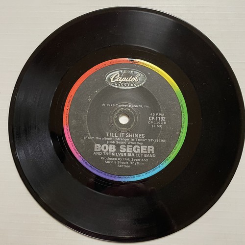 Bob Seger Old Time Rock N Roll Vinyl Record 7” 45 RPM CP-1192 Capitol 1978 - Picture 5 of 24