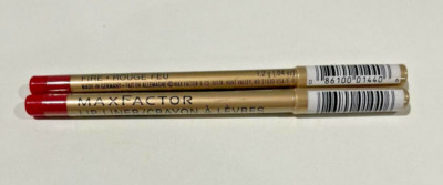 LOT OF 2 PIECES OF MAX FACTOR LIP LINER FIRE 0.04OZ  NEW AND SEALED *RARE*