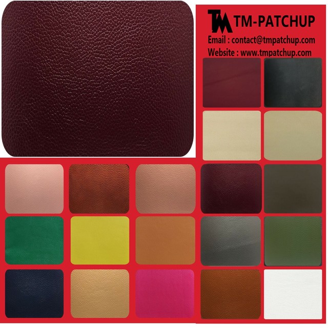 Burgundy Wine Leather Repair Patch Kit, Size 8'' x 11'' 3 DAYS FREE