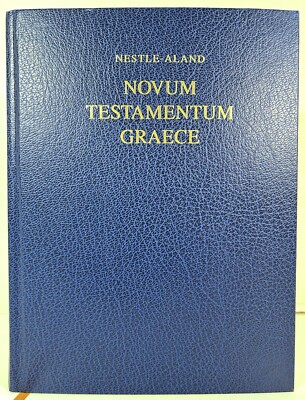 Nestle-Aland Novum Testamentum Graece 2007 HB 27th Ed German/Hebrew Text