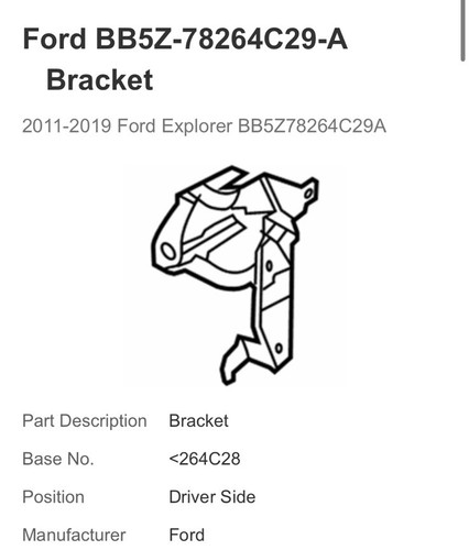 Soporte original Ford BB5Z-78264C29-A NUEVO OEM - Imagen 3 de 3