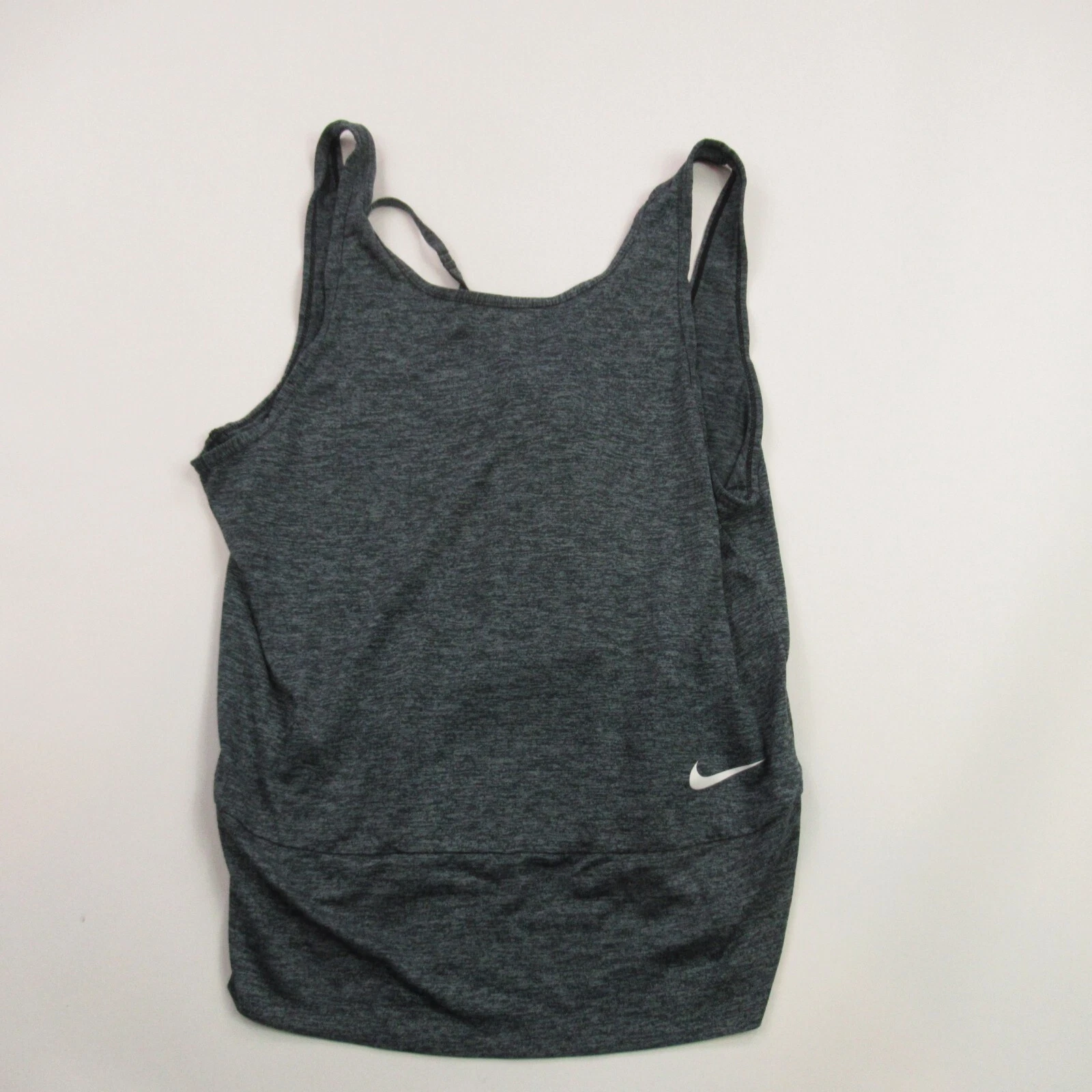 Nike Shirt Womens Medium Sleeveless Gray Lightweight Tank Top Drifit