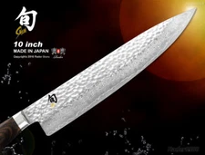 Shun Premier Chef's Knife 10 inch Damascus Cutlery Kai Cookware NEW TDM