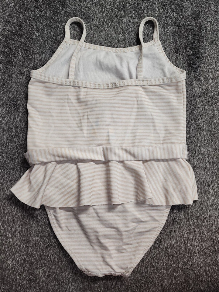 Penelope Mack Striped Swimsuit Bathing 1 Pc Baby Girls UPF 50 Size 4T - Image 2 of 4