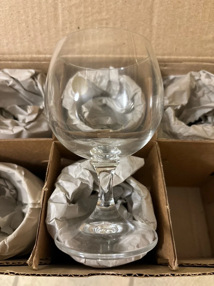 6 alte Zwiesel Schott Weißweingläser, Ende 80er Jahre Burgund Form Nummer 4690/2