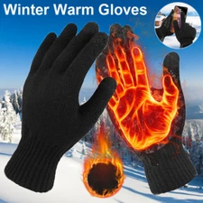 Guantes De Punto termicos frio invierno Para Hombres Mujere pantalla tactil