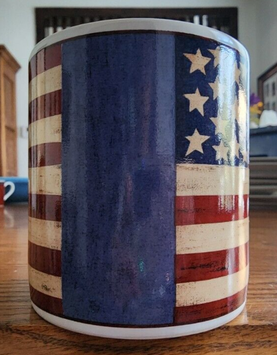 Spirit of the Flag Mug 12 oz. Sakura Brandon House White Red Blue