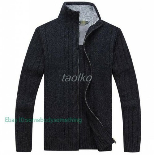 Nolan | Men’s Casual Knit Zip Cardigan with Stand Collar main image 1