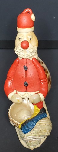 Estatuilla de Navidad De Colección Bolso de Santa Bolso Hecho de Cáscaras Filipinas - Imagen 5 de 5