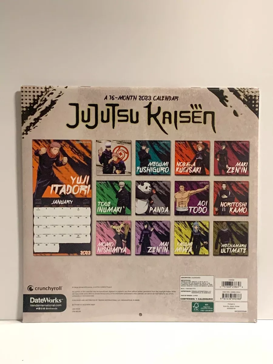 JUJUTSU KAISEN 2023 WALL CALENDAR