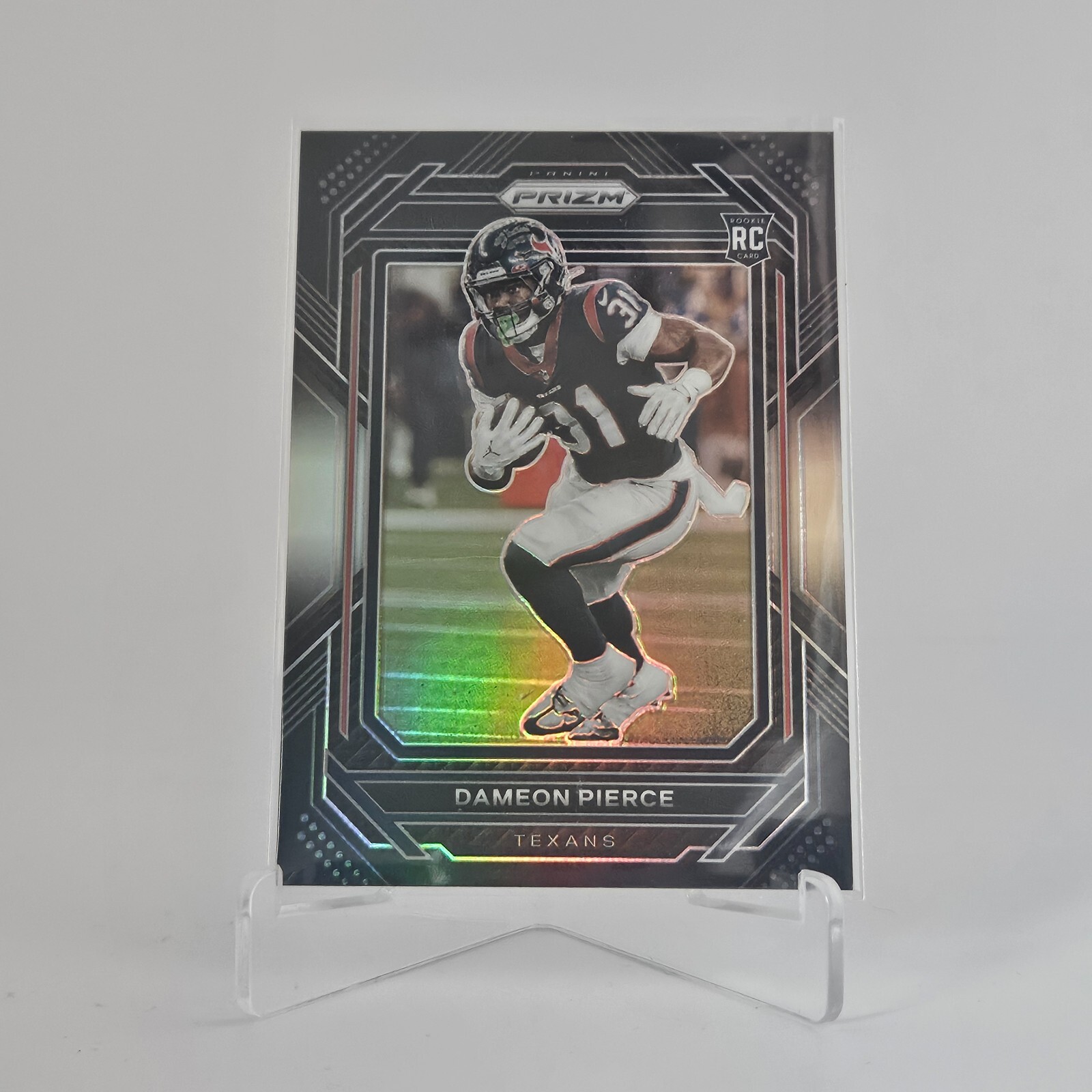 2022 Panini Chronicles - Prizm Black Silver #PB-25 Dameon Pierce (RC)
