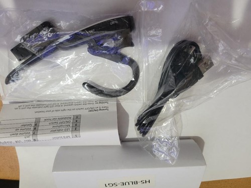 Plantronics for Nuance Dragon Bluetooth Wireless Headset HS-BLUE-SG1 BTE038 NEW - Picture 2 of 5