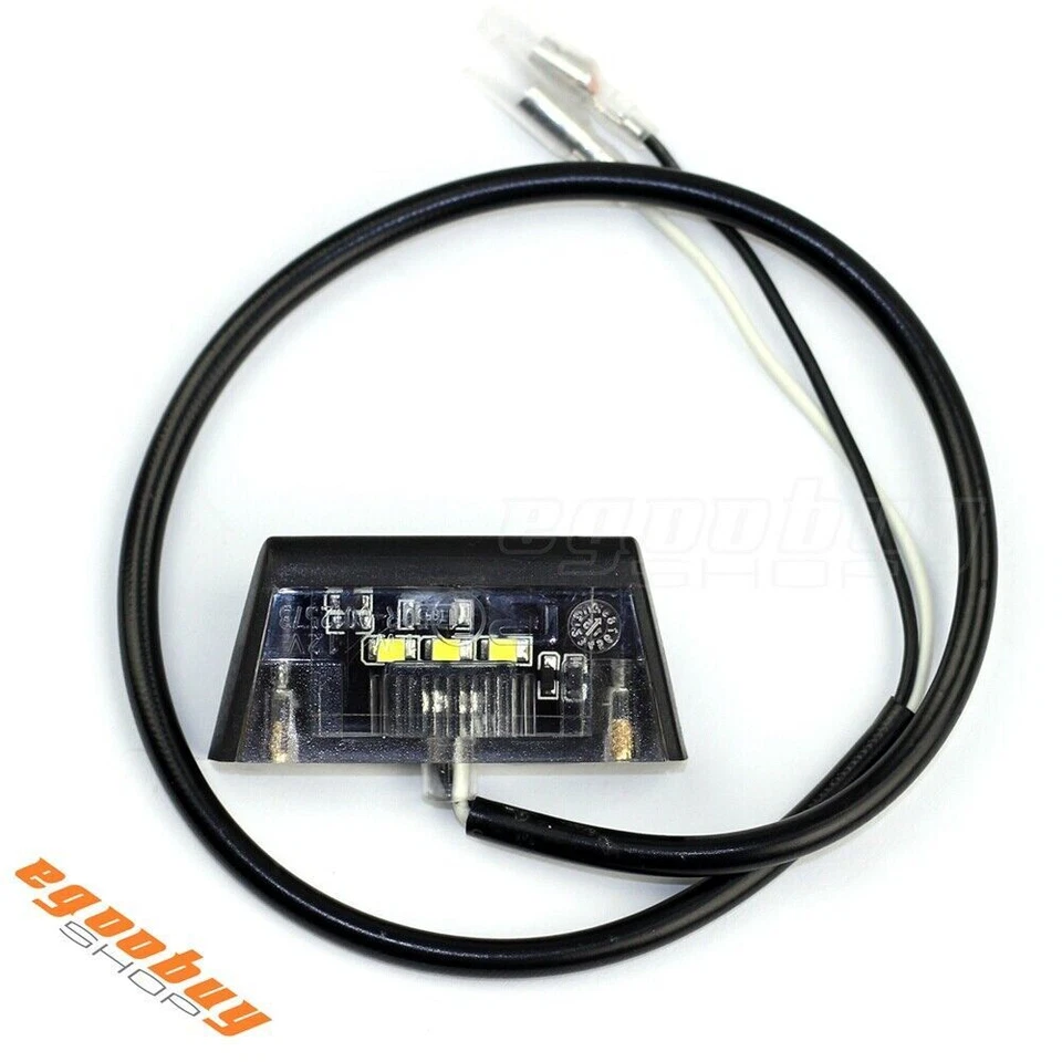 Luz de matrícula 3 LED universal para motocicleta Harley Honda Yamaha Foto 4 de 4