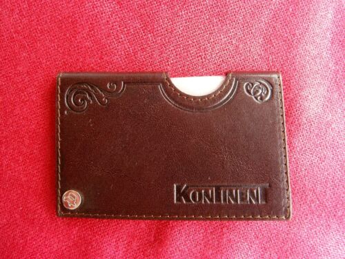 Vintage Leather Credit Cards Document Princ w/ Plastic Holders 6pc Kontinet - Picture 6 of 10
