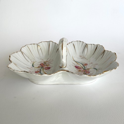 KPM Germany Antik Floral Gold Vergoldet Geteilter Griff Porzellan Servierschale - Bild 4 von 8