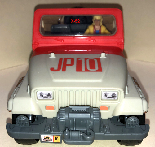 Jurassic Park Jeep Wrangler JP10 car vehicle with Dr Ellie Sattler figure Raptor - Picture 8 of 12