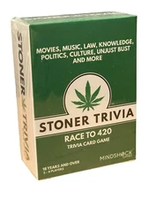 Rare Stoner Trivia 420 Card Game – Weed Party Game – Funny Marijuana Gift 18+