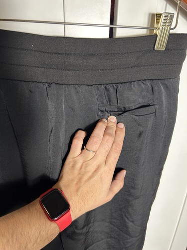BCBGMAXAZRIA Black SATIN Jogger PANTS SIZE XS - Picture 8 of 13