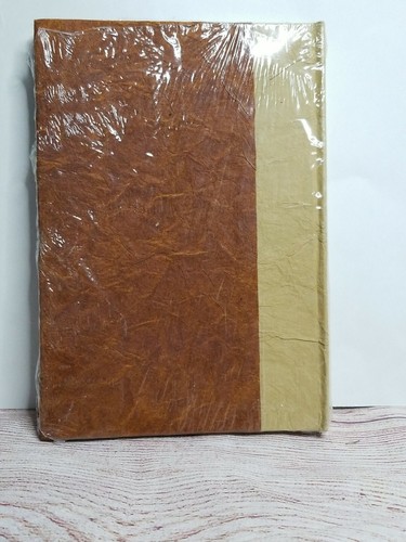 Nuevo con etiquetas Roxbury Twain Diario Hecho a Mano Tapa Rígida 100% Madera Reciclada Pulpa de Algodón Libre - Imagen 5 de 12