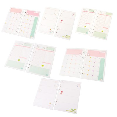 Insertions Hebdomadaires Agendas A5/A6/A7 - 45 Feuilles - Pour Organiseur Filofax Ou Similaire