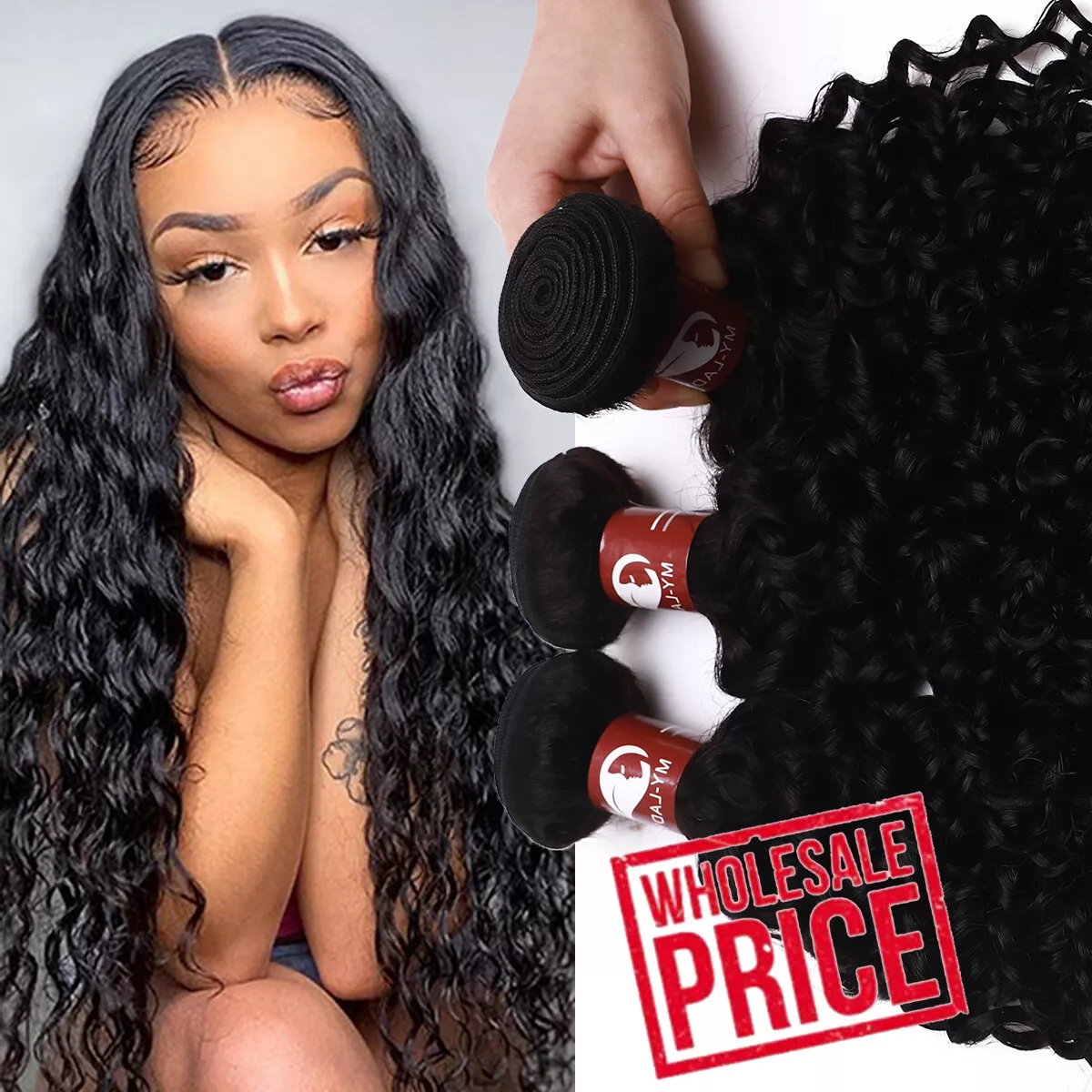 Indian 100 Virgin Human Hair Bundles Hair Extensions Unprocessed Thick Weave US