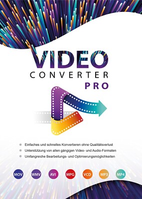 Video Converter Pro - h265,ts,vob,mov - Lizenz für 3 PCs - PC Download Version