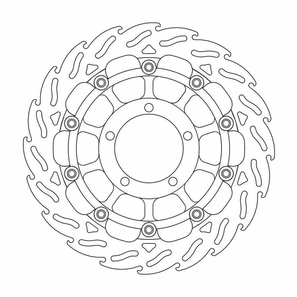 Triumph DAYTONA 675 2006-2012 Moto Masters Flame Racing Front Brake Disc Left