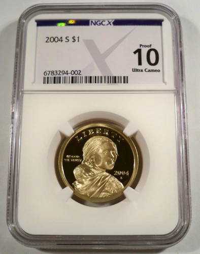 2004-S NGC PF10UCAM PROOF SACAGAWEA DOLLAR ULTRA CAMEO PR 70 $1