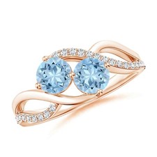 Sterling Silver Aquamarine Gemstone Solitaire with Accents Ring Jewelry Size 7