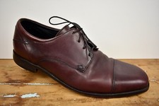 Florsheim Burgundy Leather Cap Toe Lace Up Blucher Size: 11D