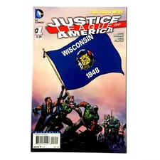 Justice League of America #1 Wisconsin State Flag Variant Cover DC 2013 NM-