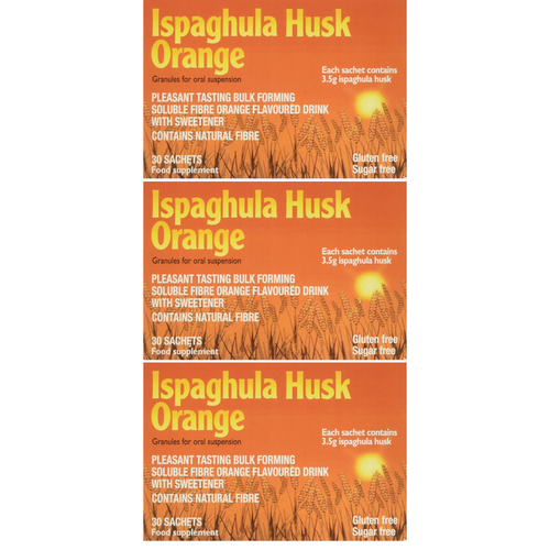 Ispaghula Husk Orange Granules Sachets 30 Sachets - Pack 3 ...