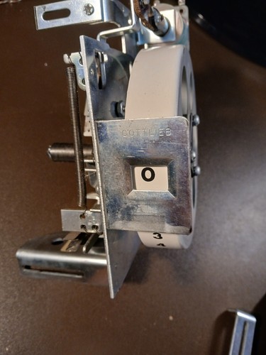 Gottlieb EM Pinball Credit / Replay Unit Assembly + Metal Side Cover - Picture 8 of 11