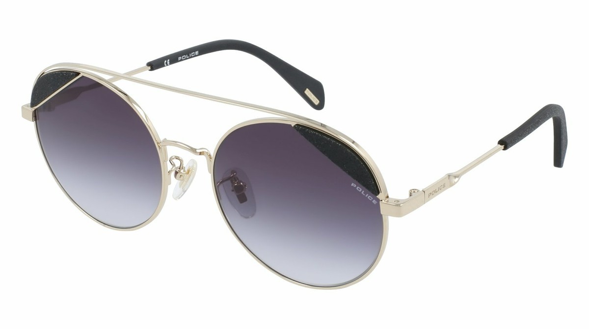 Lunettes de Soleil Police Femme SPLA94 0300 Or Rosé Poli Total)