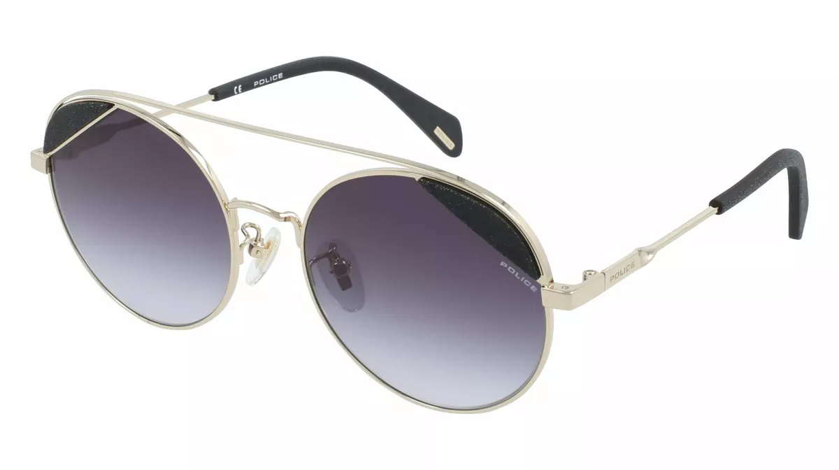 Lunettes de Soleil Police Femme SPLA94 0300 Or Ros Poli Total
