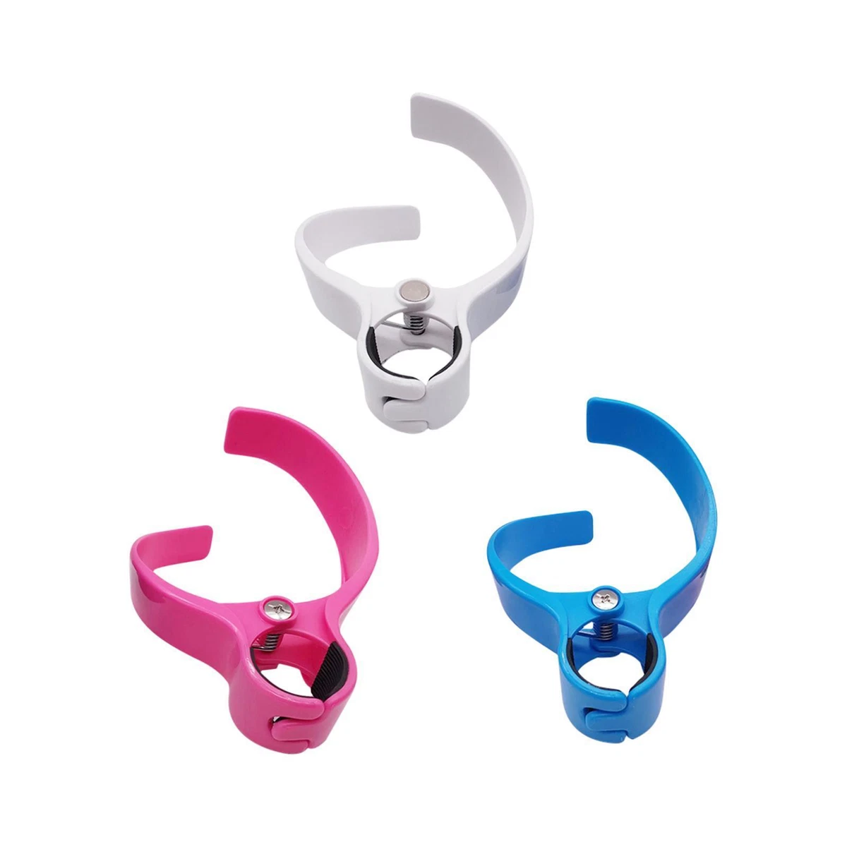 Clip on cup holder for shop stroller