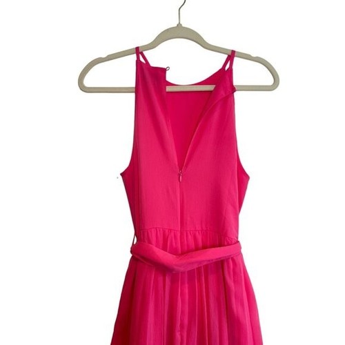NEW ASOS Design Pleated Wide Leg Jumpsuit In Pink Size 6 - Picture 6 of 7