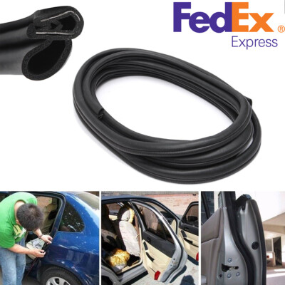 120'' Rubber Seal Strip Car Door Edge Trunk Protector Weather Strip Push Mount