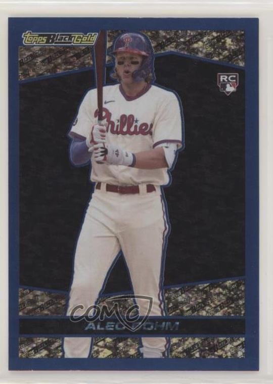 2021 Topps Update Topps Black Gold Blue Alec Bohm #BG-24 Rookie RC 5q7