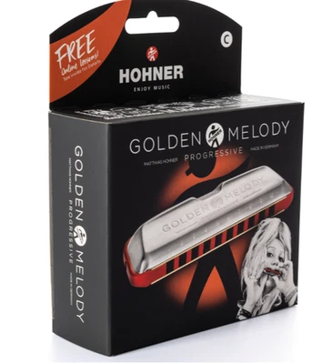 Hohner Golden Melody Harmonica (Mouth Organ/Harp) All Keys Available Free UK P&P